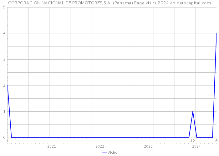 CORPORACION NACIONAL DE PROMOTORES,S.A. (Panama) Page visits 2024 