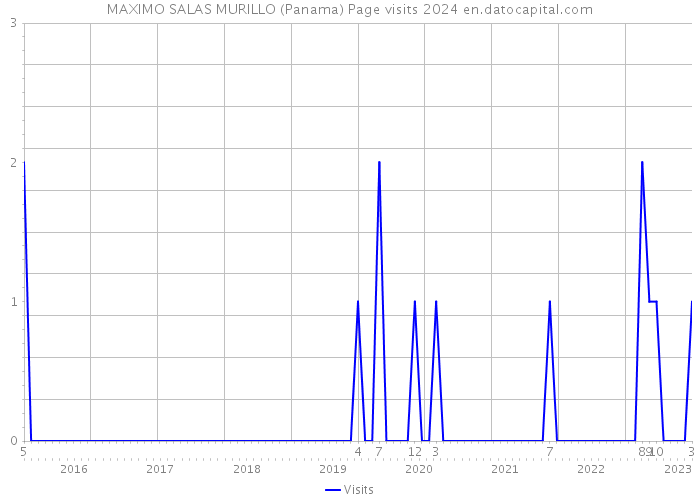 MAXIMO SALAS MURILLO (Panama) Page visits 2024 
