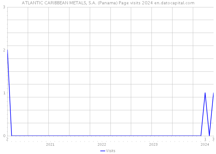 ATLANTIC CARIBBEAN METALS, S.A. (Panama) Page visits 2024 