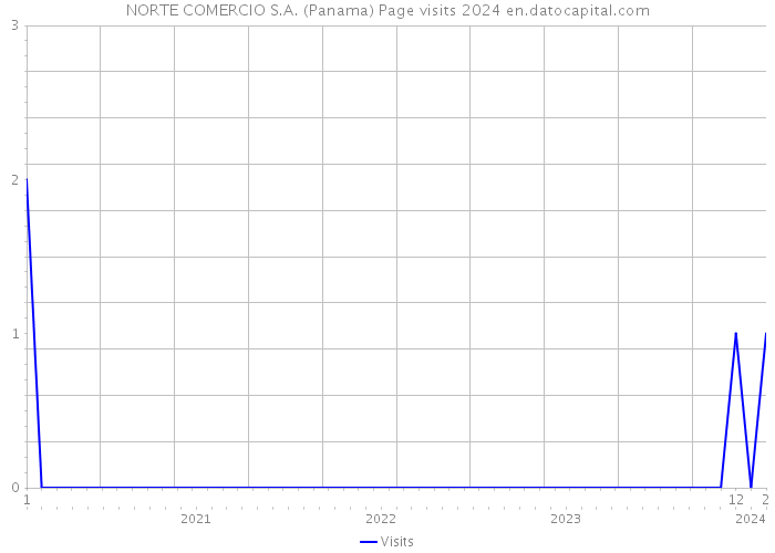 NORTE COMERCIO S.A. (Panama) Page visits 2024 