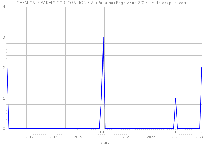CHEMICALS BAKELS CORPORATION S.A. (Panama) Page visits 2024 