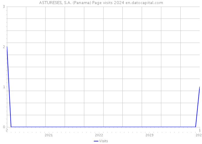 ASTURESES, S.A. (Panama) Page visits 2024 