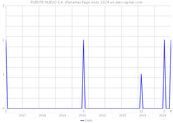 PUENTE NUEVO S.A. (Panama) Page visits 2024 