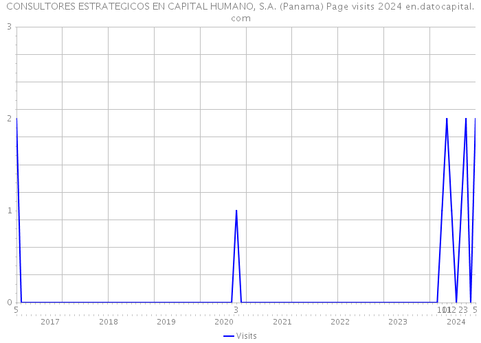 CONSULTORES ESTRATEGICOS EN CAPITAL HUMANO, S.A. (Panama) Page visits 2024 
