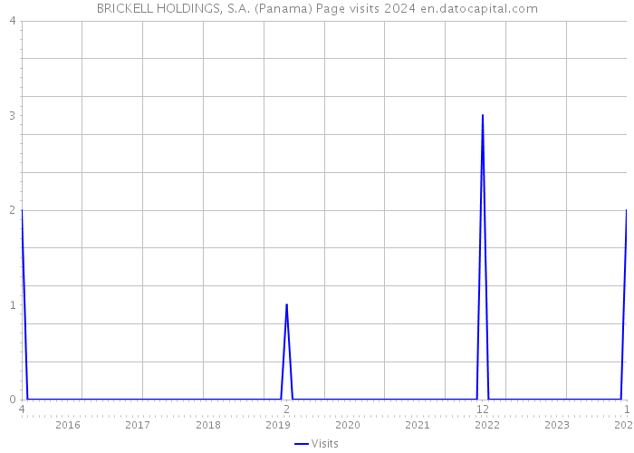 BRICKELL HOLDINGS, S.A. (Panama) Page visits 2024 