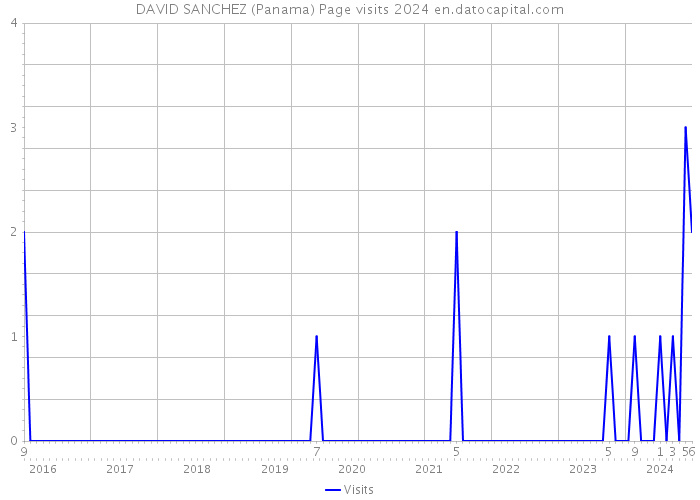 DAVID SANCHEZ (Panama) Page visits 2024 