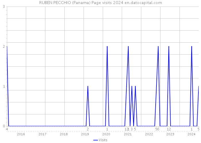 RUBEN PECCHIO (Panama) Page visits 2024 
