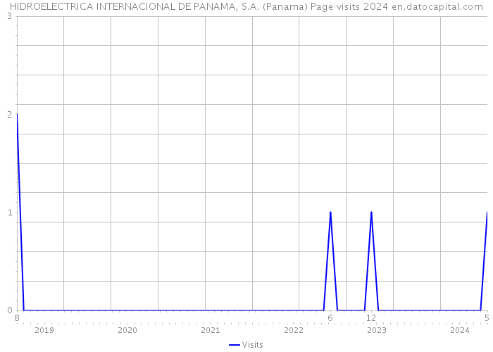 HIDROELECTRICA INTERNACIONAL DE PANAMA, S.A. (Panama) Page visits 2024 