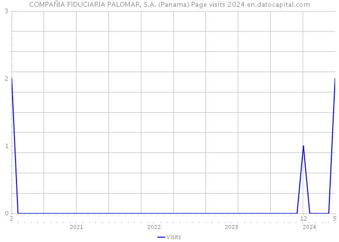 COMPAÑIA FIDUCIARIA PALOMAR, S.A. (Panama) Page visits 2024 