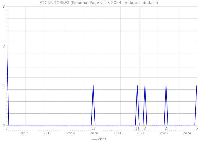 EDGAR TORRES (Panama) Page visits 2024 