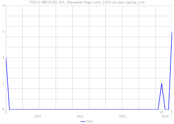 TISCO SERVICES, INC. (Panama) Page visits 2024 
