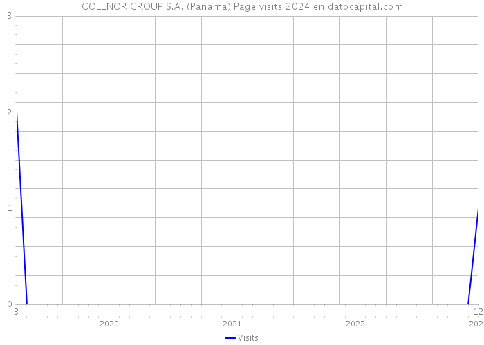 COLENOR GROUP S.A. (Panama) Page visits 2024 