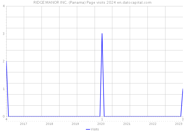 RIDGE MANOR INC. (Panama) Page visits 2024 