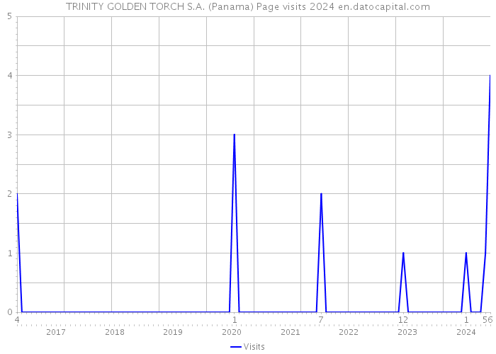 TRINITY GOLDEN TORCH S.A. (Panama) Page visits 2024 