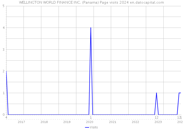 WELLINGTON WORLD FINANCE INC. (Panama) Page visits 2024 