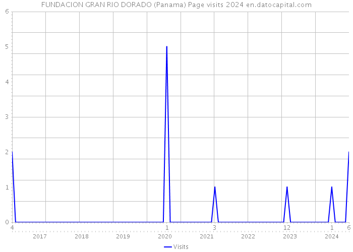 FUNDACION GRAN RIO DORADO (Panama) Page visits 2024 