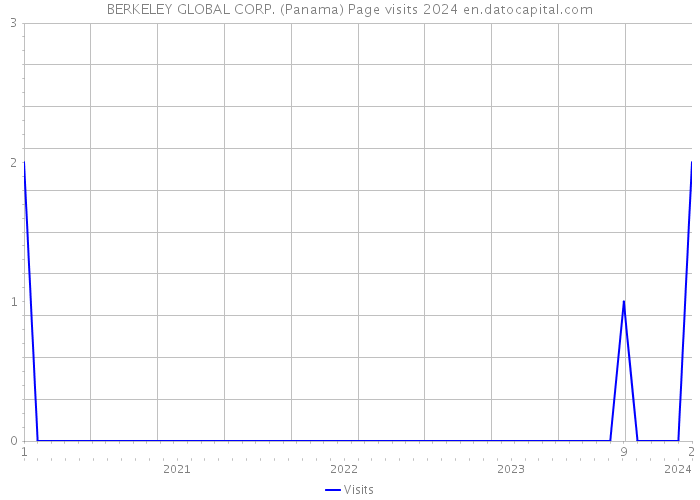BERKELEY GLOBAL CORP. (Panama) Page visits 2024 
