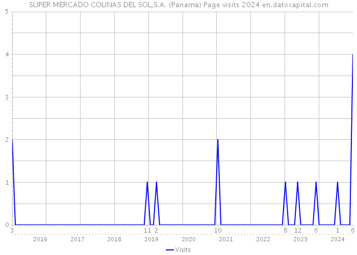 SUPER MERCADO COLINAS DEL SOL,S.A. (Panama) Page visits 2024 
