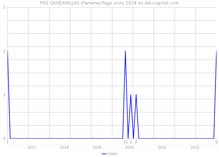 PAZ GANDARILLAS (Panama) Page visits 2024 