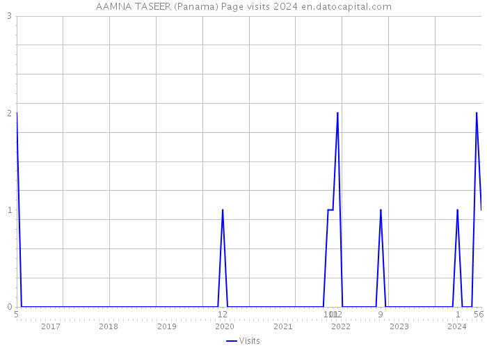 AAMNA TASEER (Panama) Page visits 2024 