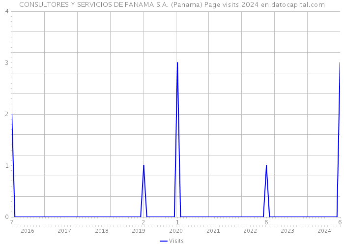 CONSULTORES Y SERVICIOS DE PANAMA S.A. (Panama) Page visits 2024 