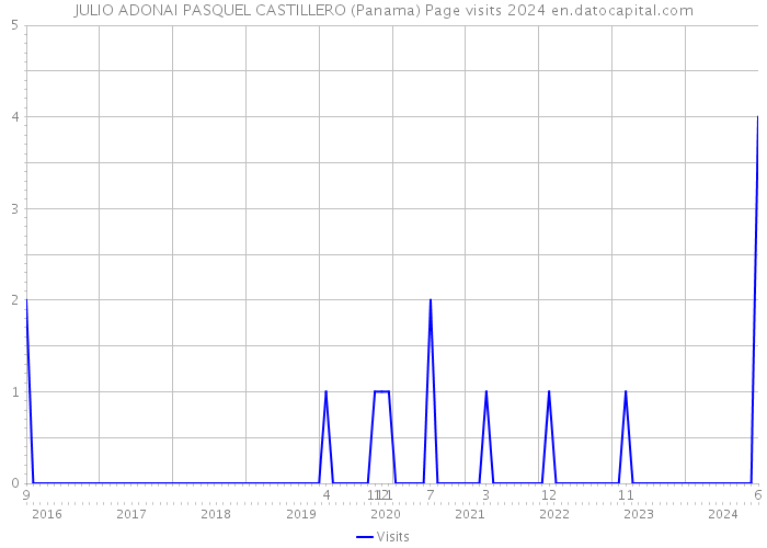 JULIO ADONAI PASQUEL CASTILLERO (Panama) Page visits 2024 