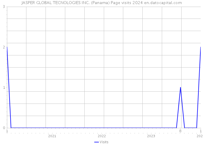 JASPER GLOBAL TECNOLOGIES INC. (Panama) Page visits 2024 