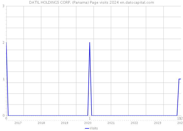 DATIL HOLDINGS CORP. (Panama) Page visits 2024 
