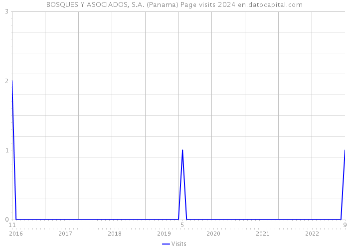 BOSQUES Y ASOCIADOS, S.A. (Panama) Page visits 2024 