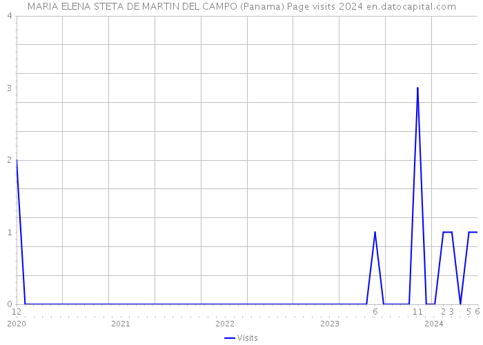 MARIA ELENA STETA DE MARTIN DEL CAMPO (Panama) Page visits 2024 