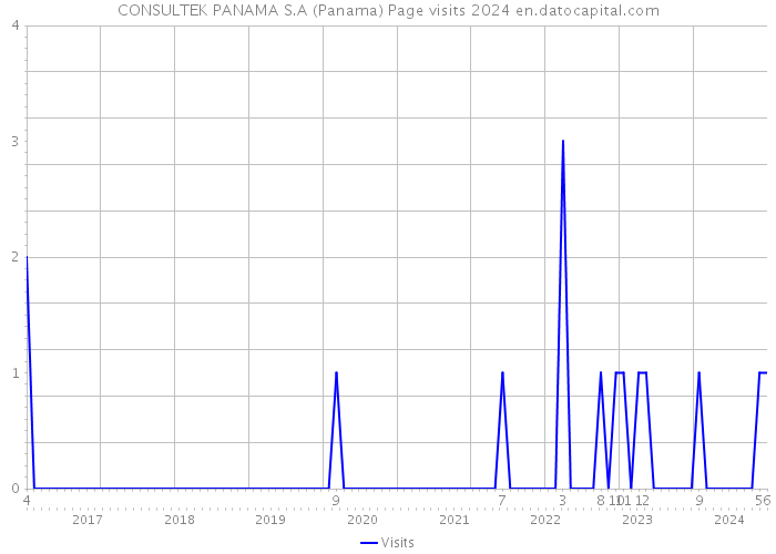 CONSULTEK PANAMA S.A (Panama) Page visits 2024 