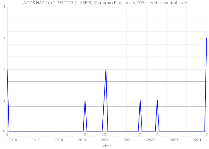 JACOB HASKY (DIRECTOR CLASE B) (Panama) Page visits 2024 