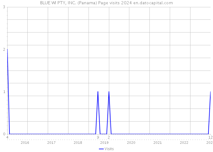 BLUE WI PTY, INC. (Panama) Page visits 2024 