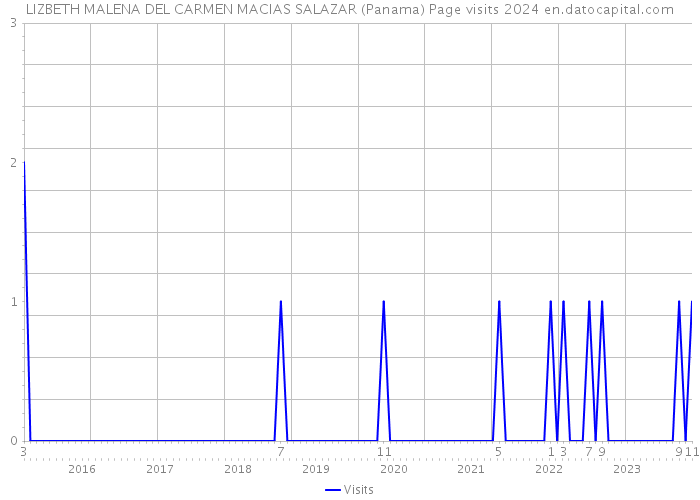 LIZBETH MALENA DEL CARMEN MACIAS SALAZAR (Panama) Page visits 2024 