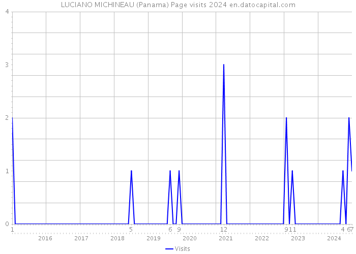 LUCIANO MICHINEAU (Panama) Page visits 2024 