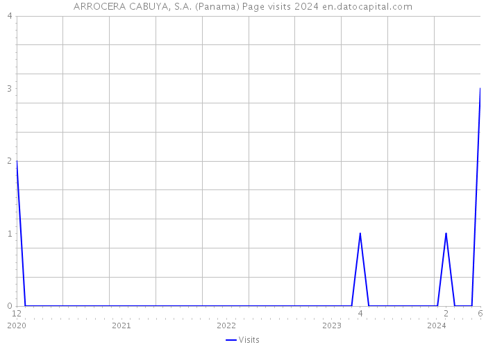 ARROCERA CABUYA, S.A. (Panama) Page visits 2024 