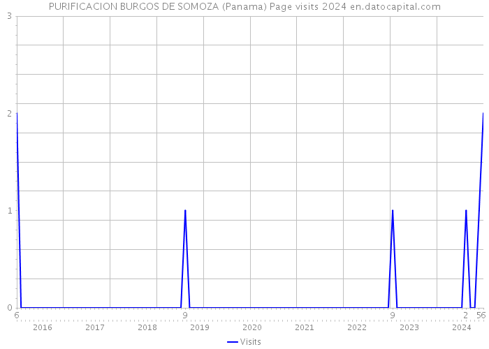 PURIFICACION BURGOS DE SOMOZA (Panama) Page visits 2024 