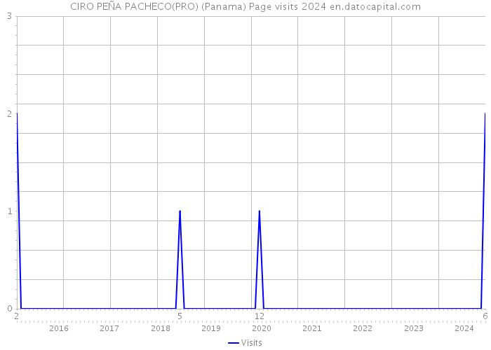 CIRO PEÑA PACHECO(PRO) (Panama) Page visits 2024 