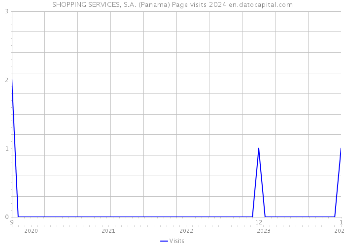 SHOPPING SERVICES, S.A. (Panama) Page visits 2024 