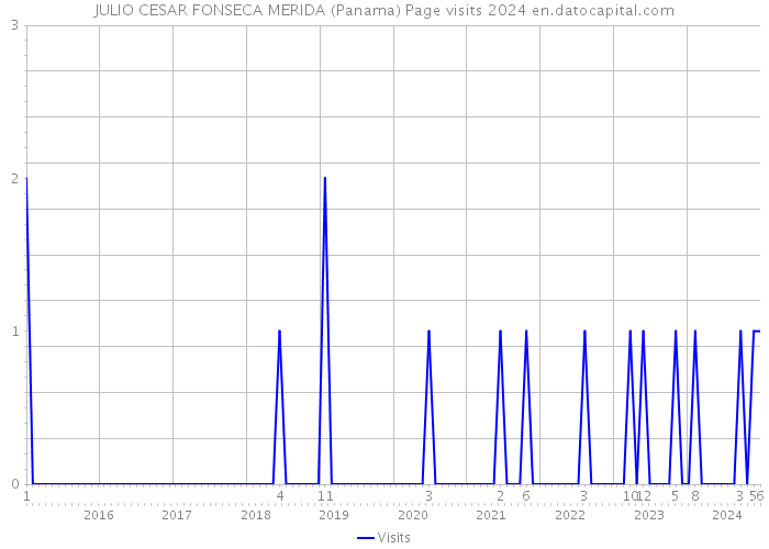 JULIO CESAR FONSECA MERIDA (Panama) Page visits 2024 