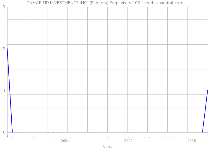 TAMARIND INVESTMENTS INC. (Panama) Page visits 2024 