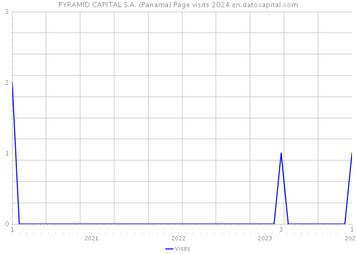 PYRAMID CAPITAL S.A. (Panama) Page visits 2024 