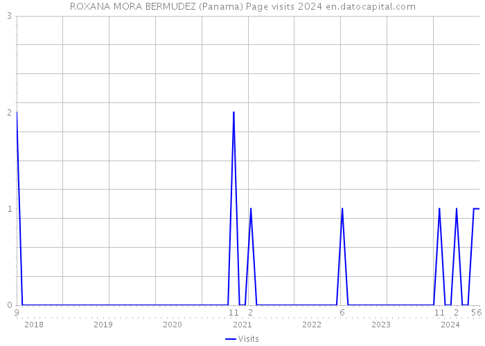ROXANA MORA BERMUDEZ (Panama) Page visits 2024 