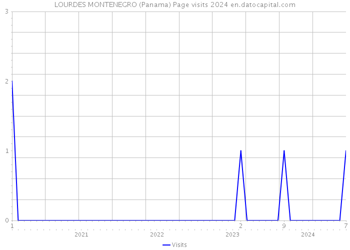 LOURDES MONTENEGRO (Panama) Page visits 2024 