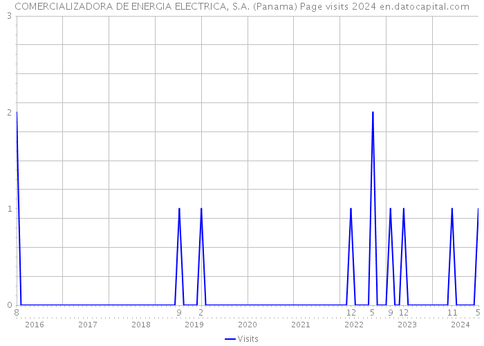 COMERCIALIZADORA DE ENERGIA ELECTRICA, S.A. (Panama) Page visits 2024 