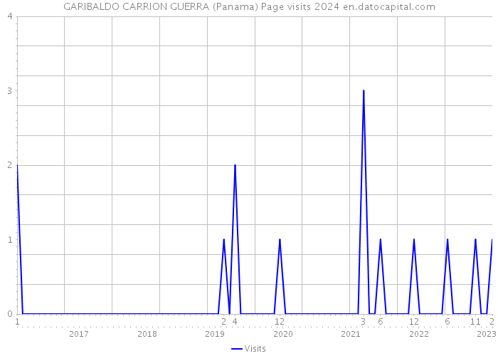 GARIBALDO CARRION GUERRA (Panama) Page visits 2024 