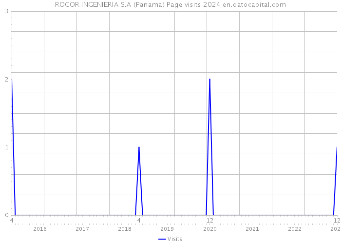 ROCOR INGENIERIA S.A (Panama) Page visits 2024 