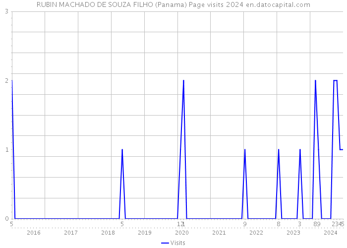RUBIN MACHADO DE SOUZA FILHO (Panama) Page visits 2024 