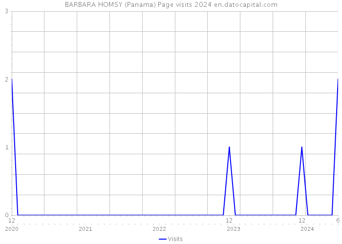 BARBARA HOMSY (Panama) Page visits 2024 