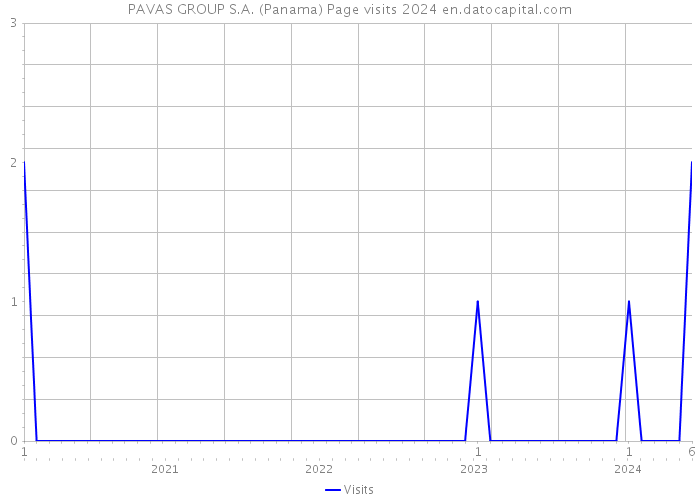 PAVAS GROUP S.A. (Panama) Page visits 2024 
